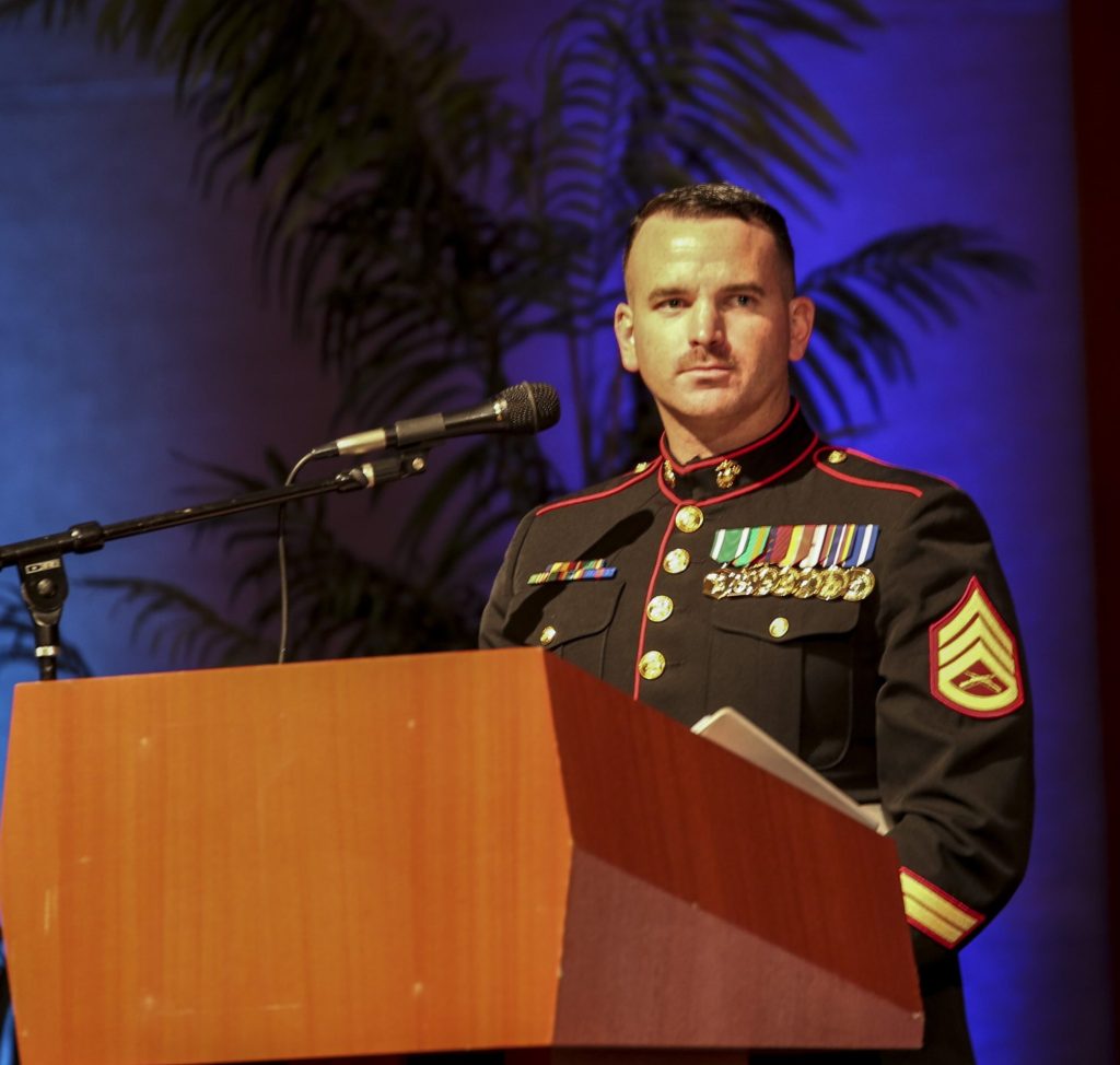 Author Headshot - Narrating the 2018 Marine Corps Ball for 3rd Mar Reg